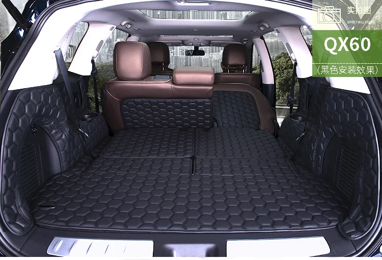 Автомобильные коврики RKAC из искусственной кожи для багажника Infiniti Qx60 7 сидений