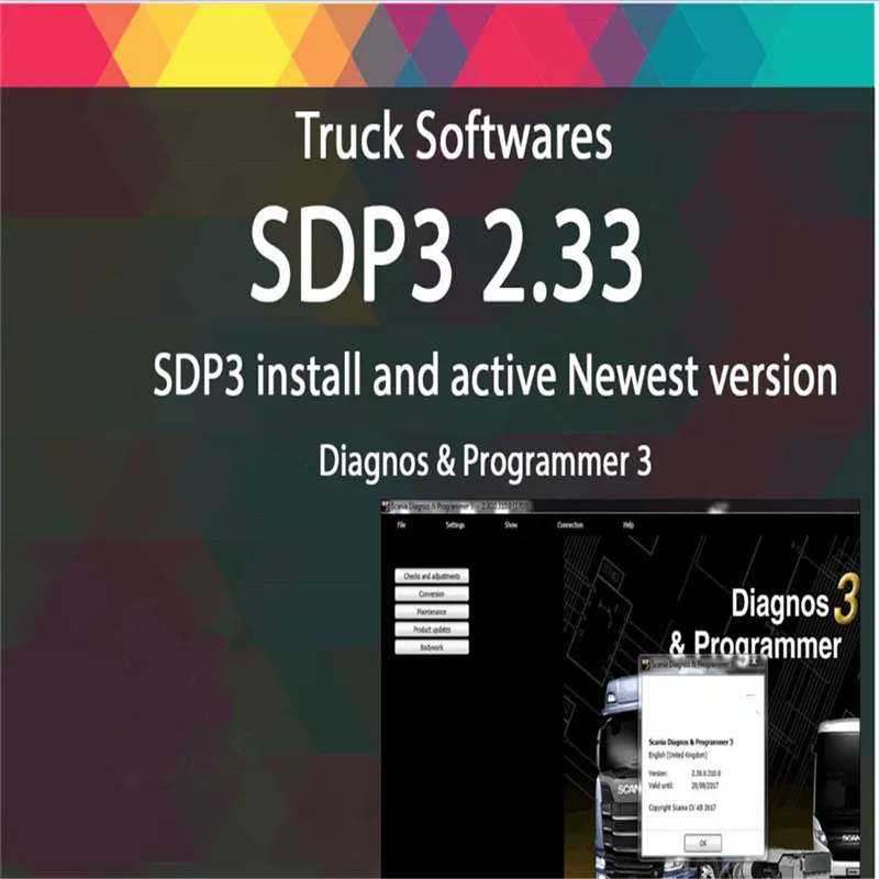 

Latest VCI SDP3 V2.33 Software for Scania Diagnose Programmer 3 SDP3 Without USB Dongle