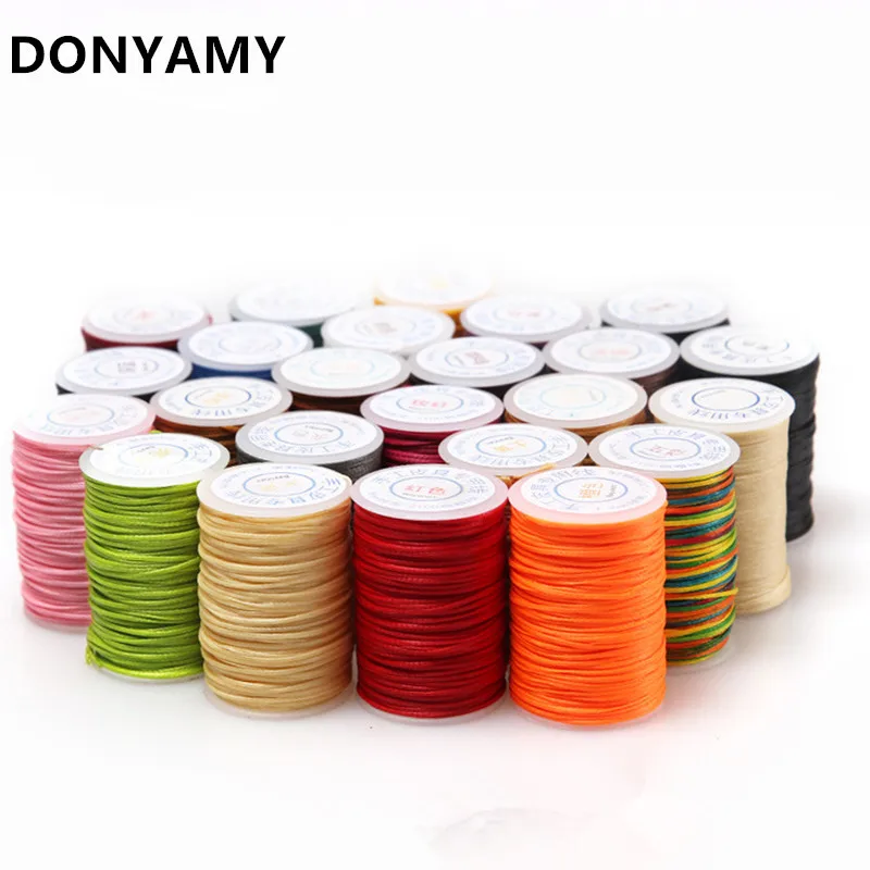 

DONYAMY 1pcs DIY Handmade Leather Craft Special Line Sewing Flat Wax Flat Lines Waxed Thread Leather Handicraft Tool Stitching