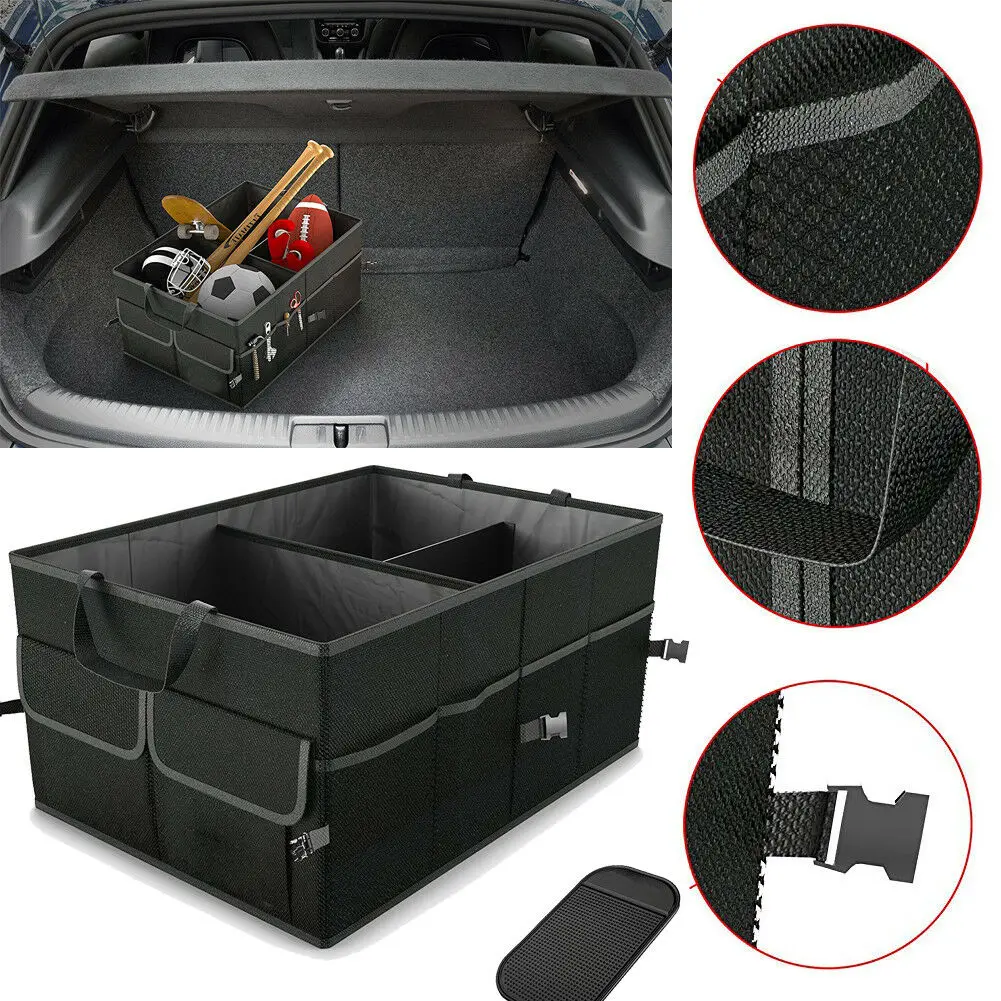 Складная сумка для хранения автомобиля, органайзер для багажника, отлично подходит для Ford hyundai, авто, для автомобиля, грузовика, внедорожника
