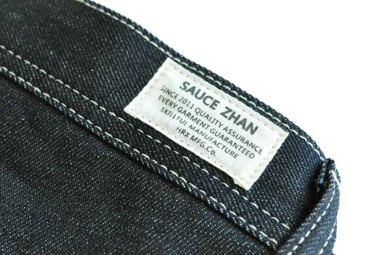 SauceZhan 266XX Shorts Jeans Man Raw Denim Jeans Knee Length Selvedge Denim Jeans Mens Jeans Indigo Straight Casual