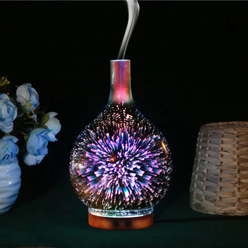 

AKDSteel 3D Multifunction LED Firework Light Humidifier Aroma Diffuser Colourful LED Night Light Decoration Gift