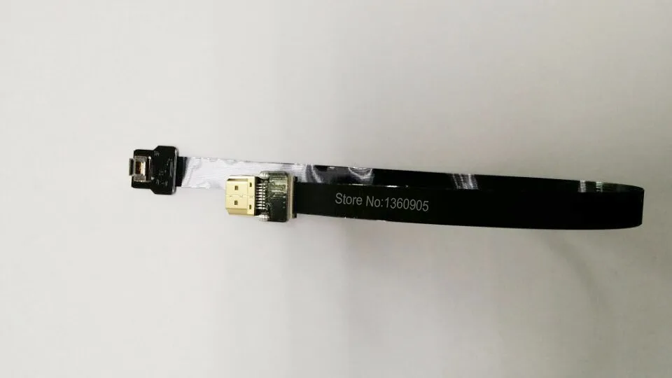 5 см/10 см/15 см/20 см/30 см HDMI ультра тонкий Тип кабеля D Micro под прямым углом 90 градусов к HDMI Тип прямой плоский кабель FPV-системы
