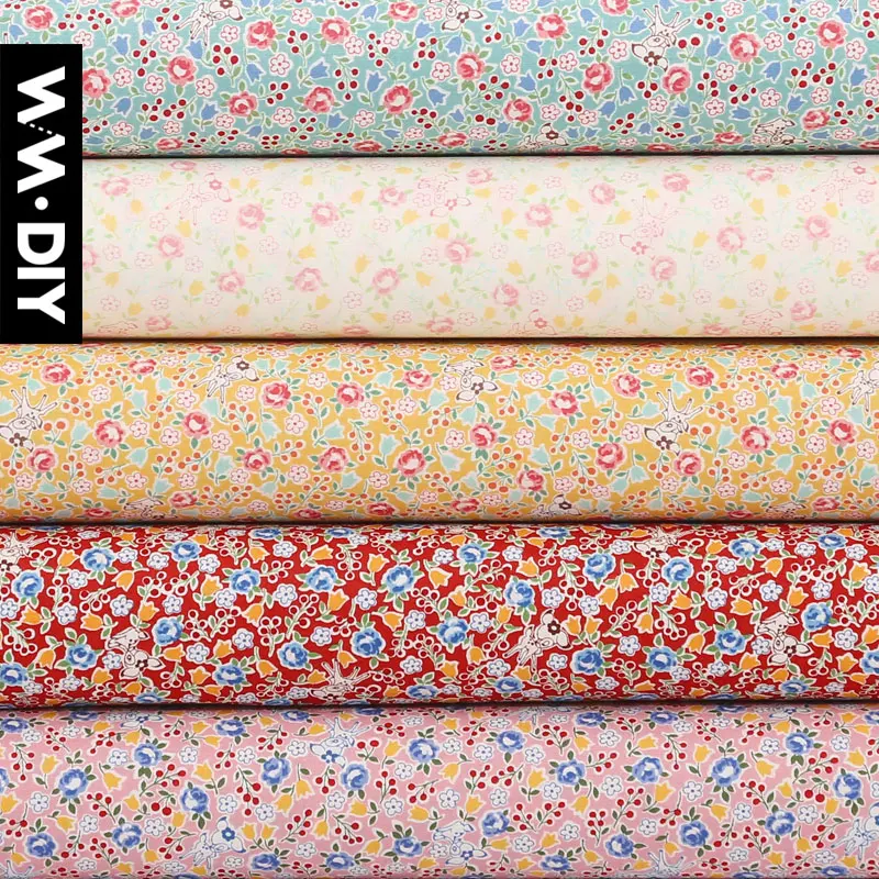 

Small flowers, imports, fabrics, patchwork, handmade DIY, cotton fabrics, apparel fabrics, Japan 1/4 meter