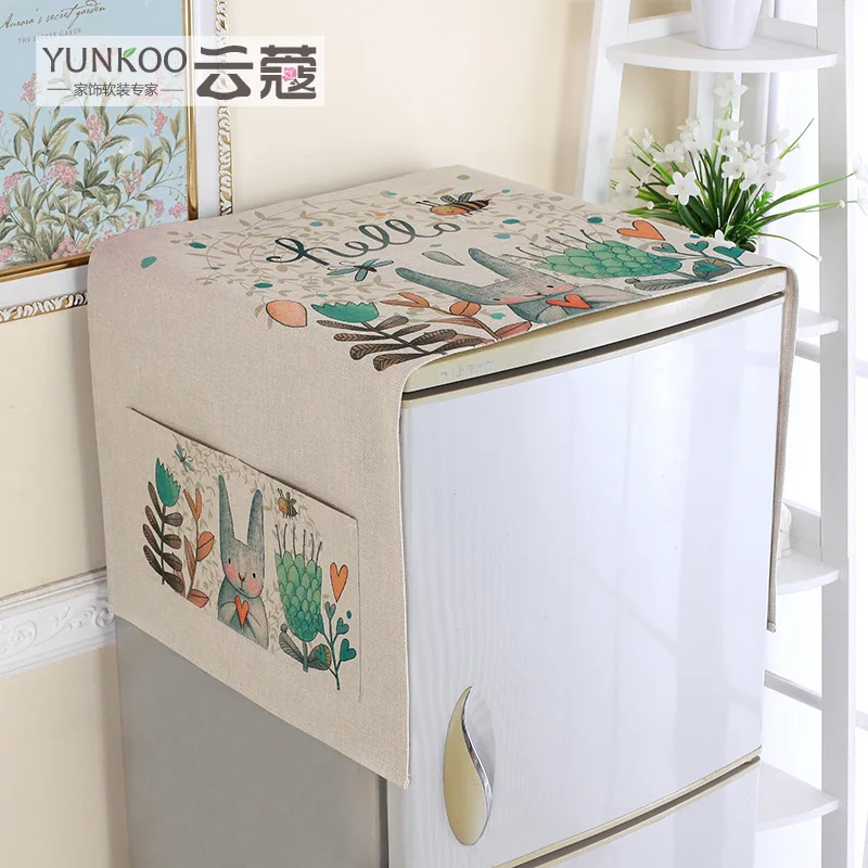 

Household Dust-proof Cover Cotton Washing Machine Covers Refrigerator Waterproof Storage Bag Pockets Protector Mask Accessories