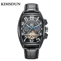 KIMSDUN каркасные часы с автоматическим подзаводом для мужчин известный Tourbillon Лидирующий бренд мужчин's деловые часы Роскошные световой Relogios