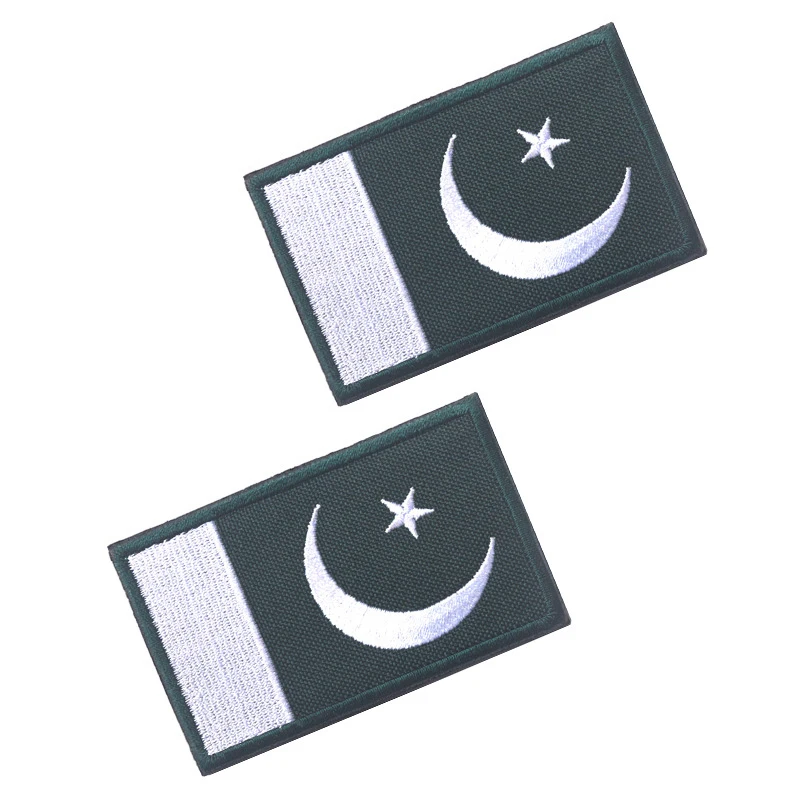 

3D embroidery patches armband loops hook Pakistan flag patch Military Tactical Clothing Backpack Caps Turkey flag patch badges