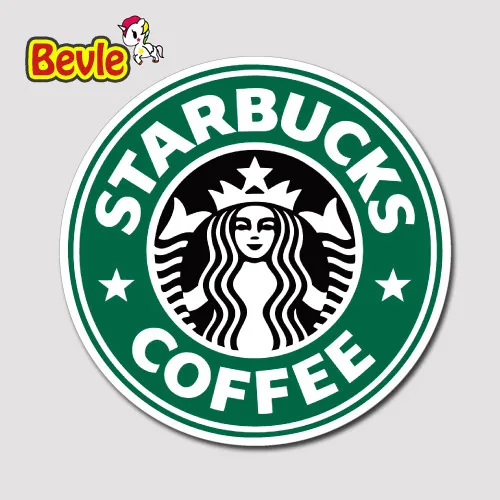

Bevle 1554 Cafe Coffee Brand Fashion Stickers Phone Geezer Notebook Waterproof 3M Sticker Skateboard Car Graffiti
