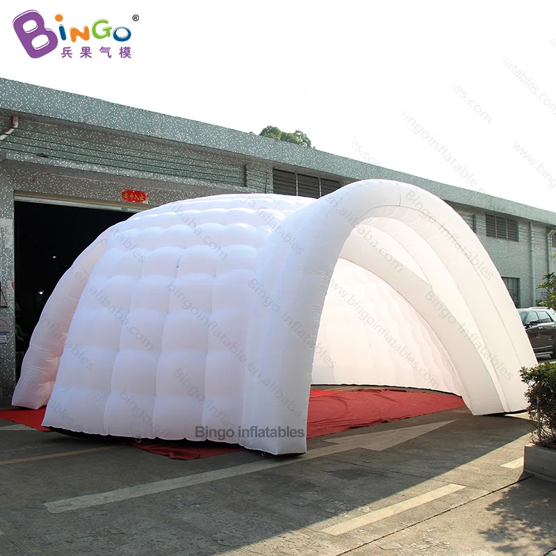  Factory sales directly newly 8.2x7.7x4mH inflatable double door dome tent customized for booth or p