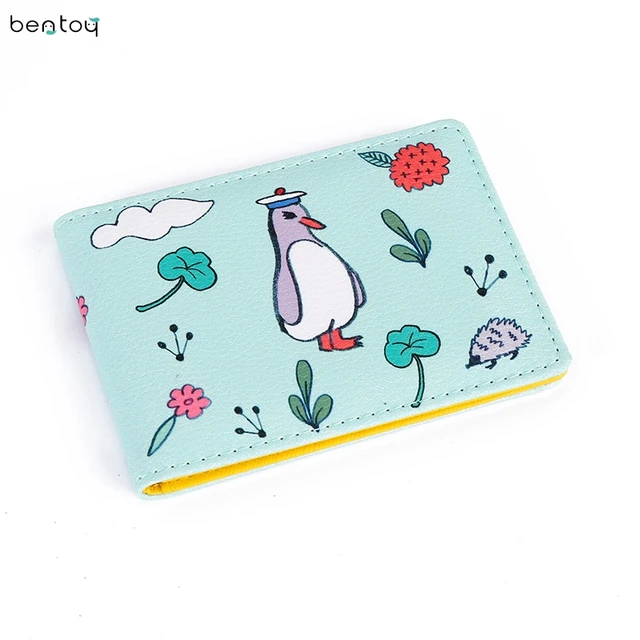 Bentoy Korea Cartoon Animals Women Leather Wallet Pu Printing Bentoy Korea Cartoon Animals Women Leather Wallet Pu Printing Driving Card Cover Cute Female Credit