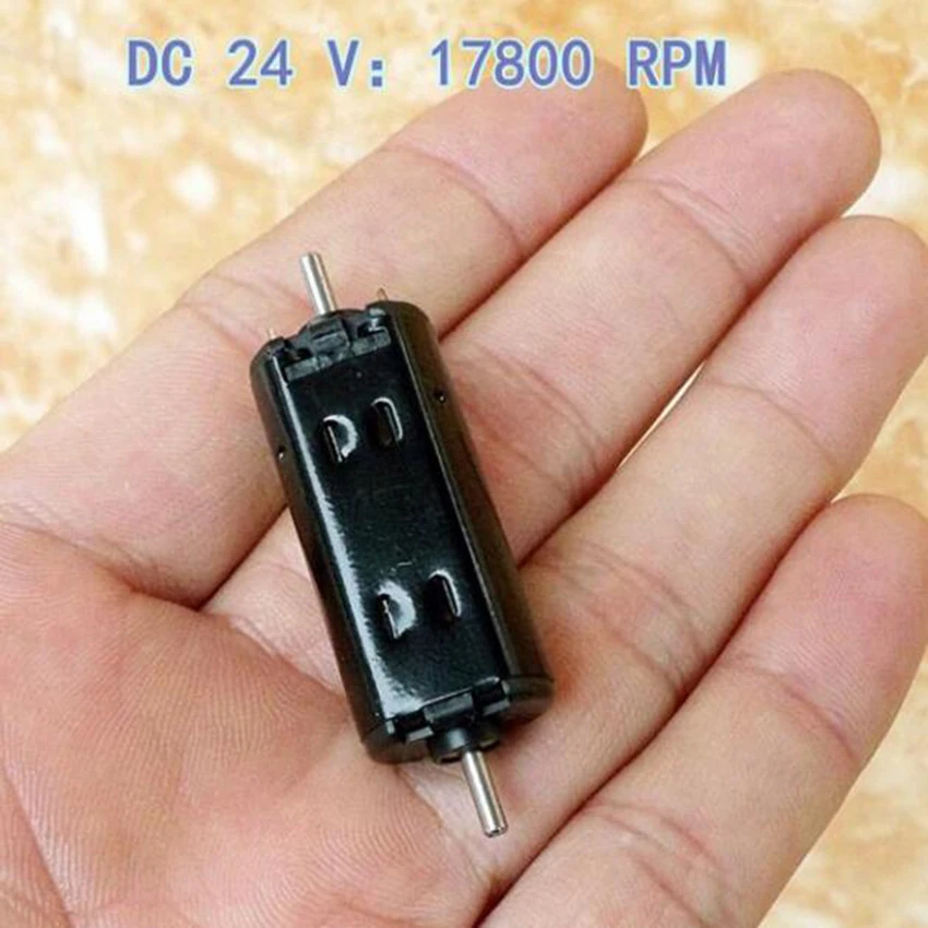 

Brand new NdFeb strong magnet motor DC12V-DC24V carbon brush micro DC motor shaft diameter 2mm ship model/airplane model motor~
