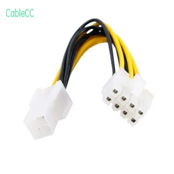 

100pcs/ 10cm 4Pin to 8 Pin EPS 12V ATX Motherboard Power Supply Adapter Converter Cable