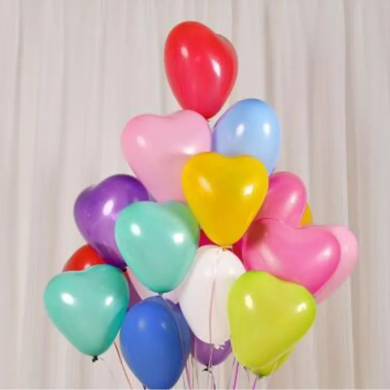 Heart baloons 50 шт./партия 10 дюймов воздушные шары с сердцем День Святого Валентина