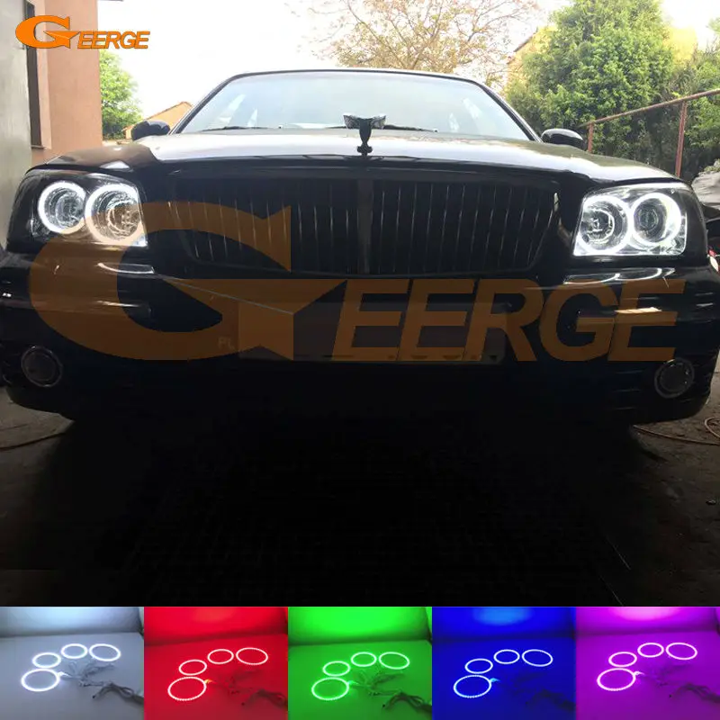 For Hyundai XG XG250 XG350 2003 2004 2005 Excellent Angel Eyes Multi-Color Ultra bright RGB LED Angel Eyes Halo Rings kit for lexus lx470 2003 2004 2005 2006 2007 excellent multi color ultra bright rgb led angel eyes kit halo rings