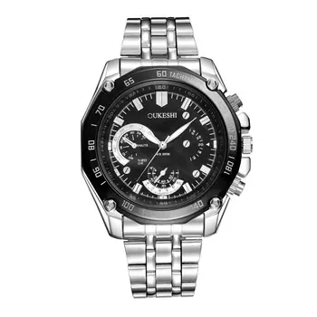 

Top Brand Luxury Quartz watch Casual men Black Japan quartz-watch stainless steel strap clock male 2020 New Relogio Masculino