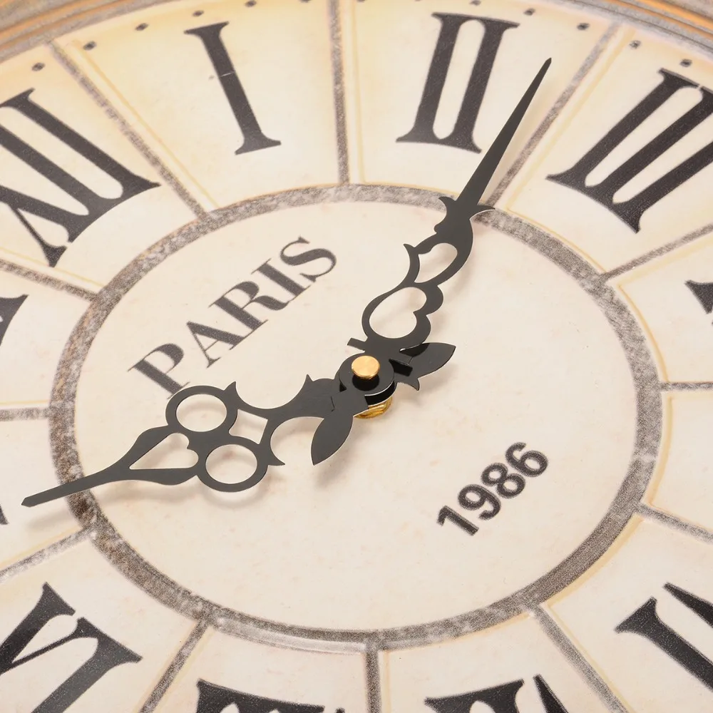 50 см большие настенные часы винтажные карманные часы Стильные римские цифры Кварцевые часы с иглой для домашнего декора гостиной