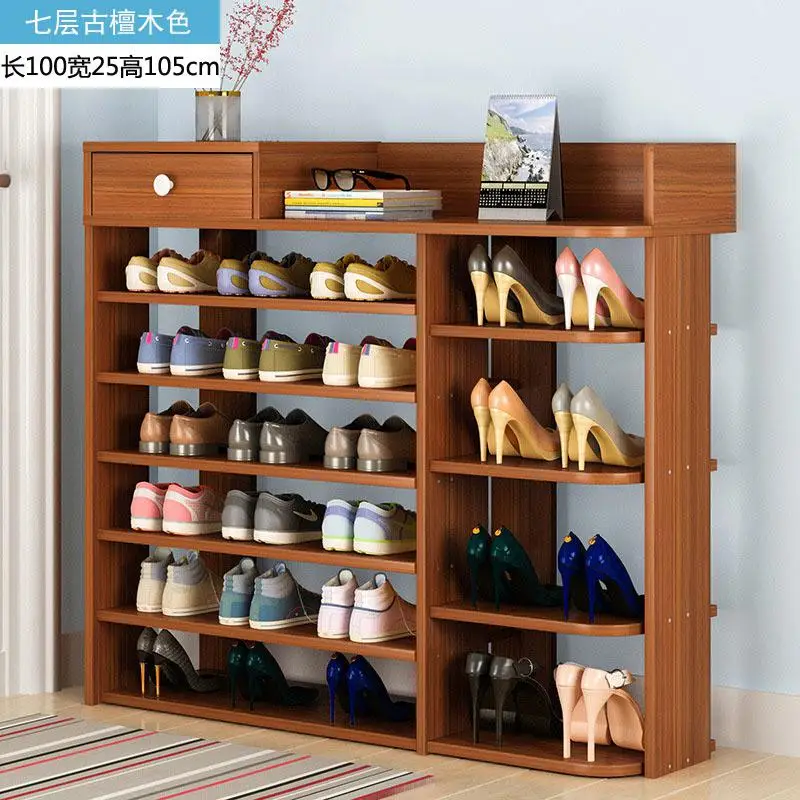Современный многослойный обувной шкаф деревянная коробка для обуви коробка для хранения обуви органайзер для обуви утолщенная Обувная коробка в сборе экономичная Пылезащитная домашняя - Цвет: Package 4