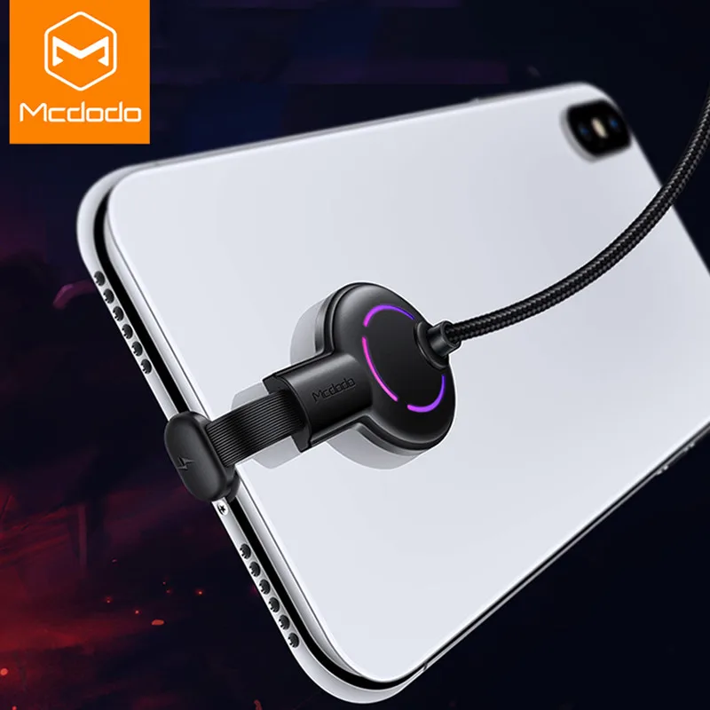 MCDODO светодиодный 7 видов цветов зарядный кабель для iPhone XS MAX X 8 USB iPad быстрой