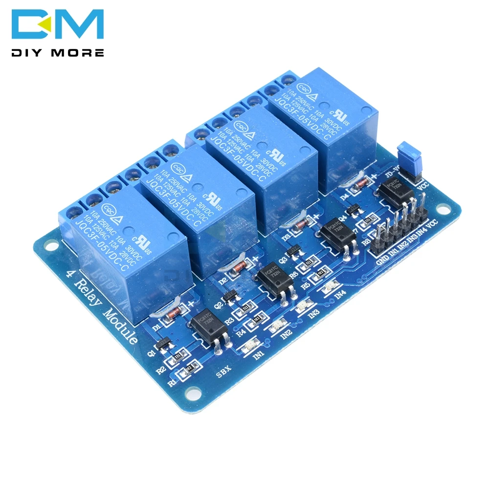 

5V 4 Channel Relay Module 4-channel Relay Control Board For ArduinoRelay Module With Optocoupler Relay Output 4 Way