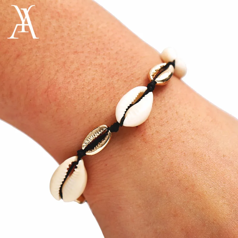 

Boho Adjustable Braided String Macrame Cowrie Shell Charm Bracelets for Women Fashion Ocean Sea Beach Bracelet Handmade Jewelry