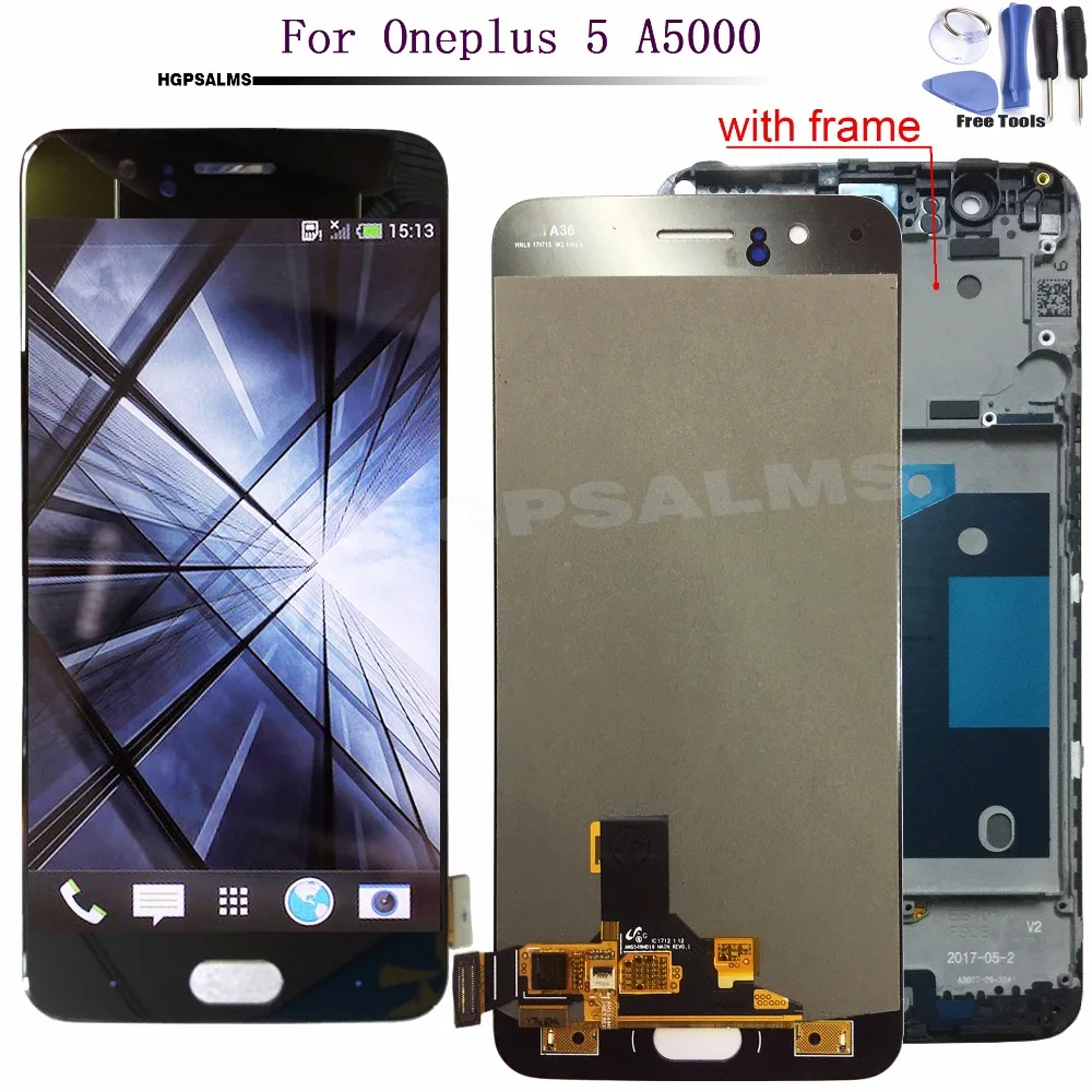 

For Oneplus 5 A5000 LCD Display Touch Screen Digitizer Assembly for Oneplus five LCD