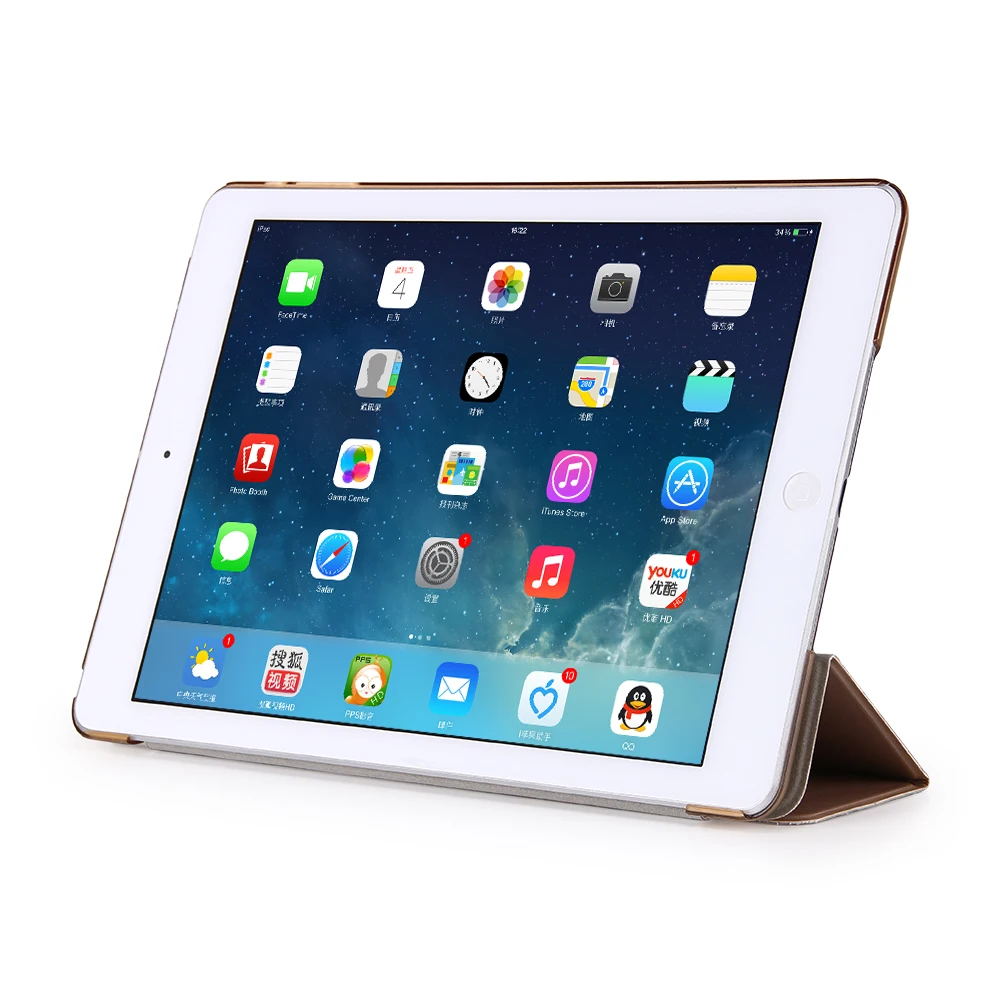 Для Apple, iPad 9,7 дюймов,&, ультра тонкий кожаный чехол для iPad A1822 A1823 A1893 A1954