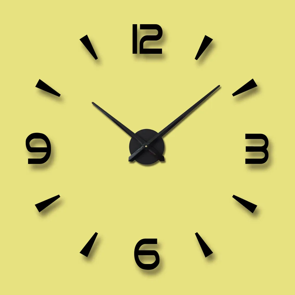M.Sparkling Wall Clocks for bedrooms Diy acrylic wall clock for living room decor oversized living room decorative clock AUG28