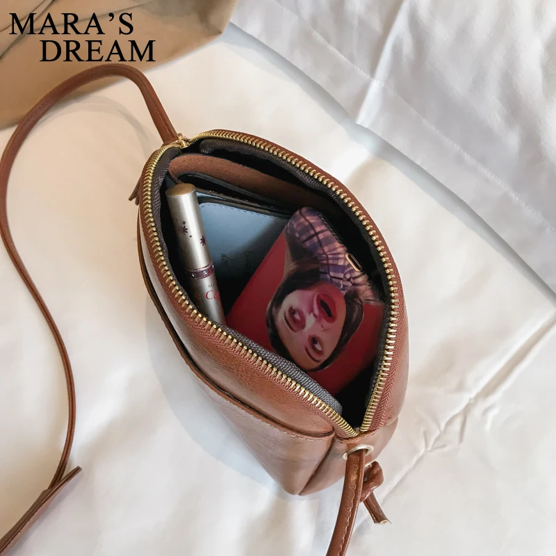 Мечта Мары Ретро Для женщин Курьерские сумки мини небольшой площади сумка просто масло из искусственной кожи сумка модные плечо сумка через плечо