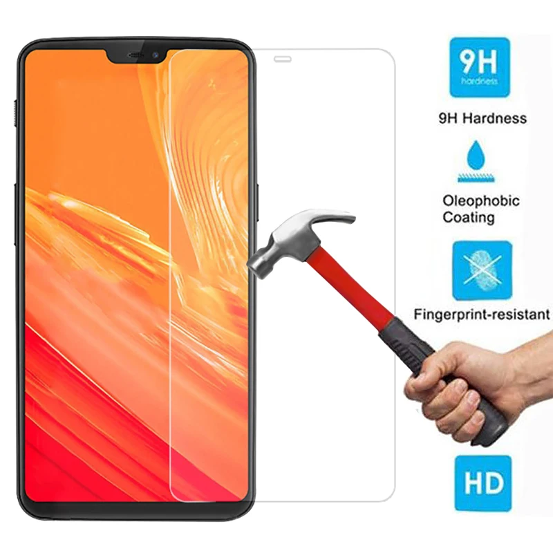 9H высококачественное закаленное стекло для OnePlus 6 защита экрана Oneplus6 Защитная