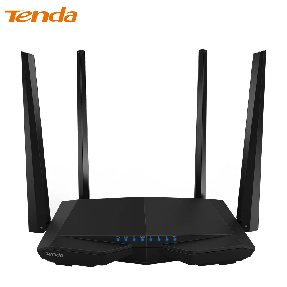 Tenda ac6 Беспроводной Wi-Fi роутера 1200 Мбит/с 11ac Dual Band ретранслятор 802.11ac WPS WDS