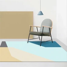 Rugs And Carpets For Home Living Room European and American Geometric Element Carpet Rugs for Children Rooms Mechanical Wash