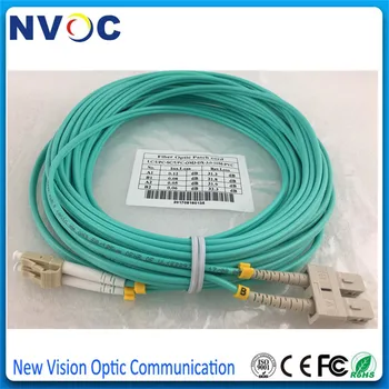 

5Pcs/Lot,10M,LC-SC 10G OM3 Duplex 50/125 LC/UPC-SC/UPC OM3-150,MM,DX,3.0mm,PVC,Fiber Optic Jumper Cable Fiber Optic Patch Cord