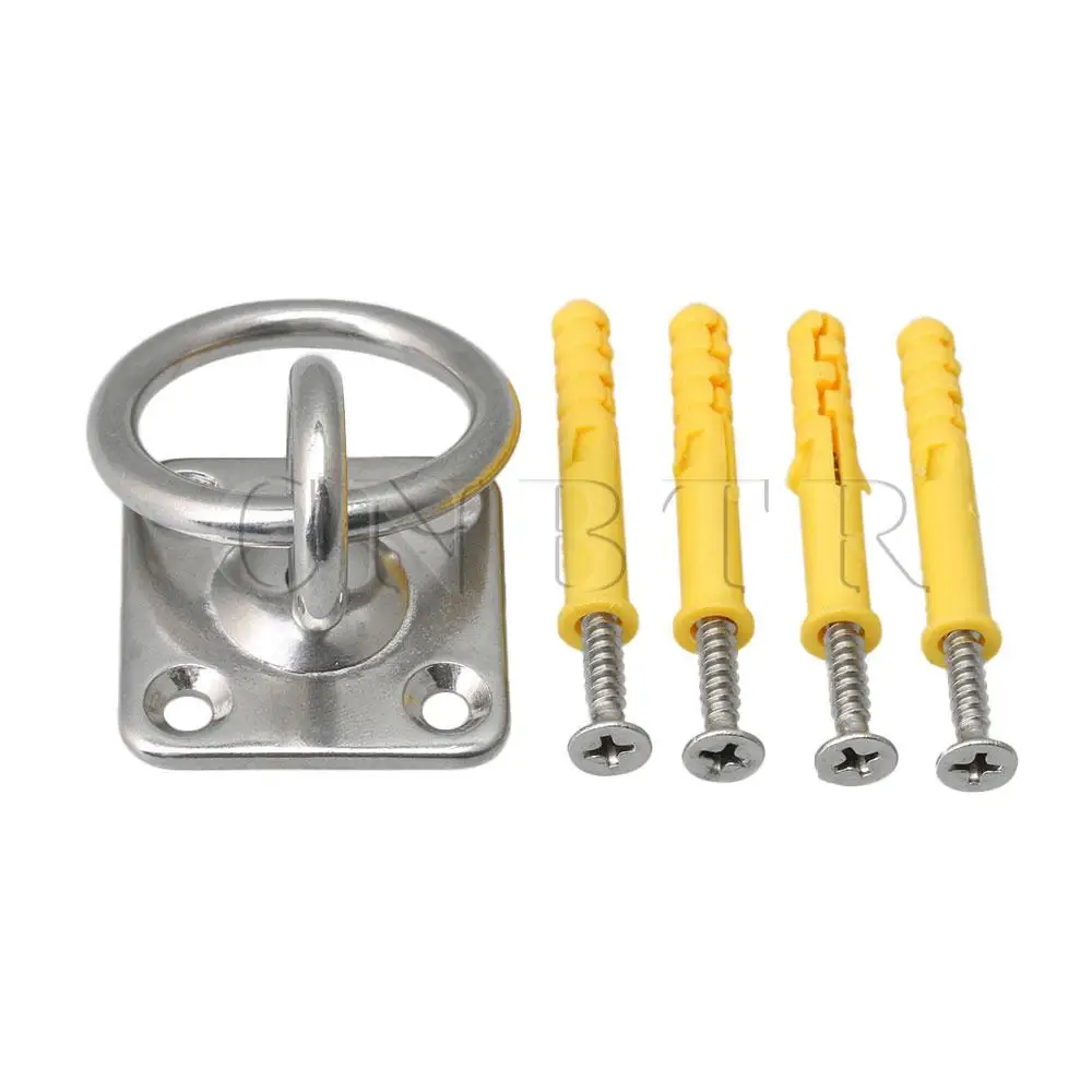 CNBTR 3.5cm Round Pad Eye 304 Stainless Steel M5 Ceiling Fixed Wall