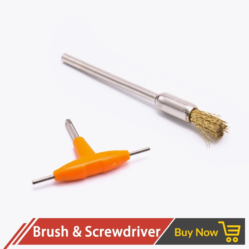 

Quartz Banger E Cigarette DIY Tool T Type Screwdriver+RDA Cleaning Brush for Shisha hookah RDTA Atomizer and Prebuilt Coil Wire