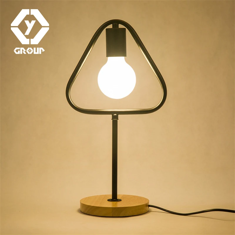 

OYGROUP Night Table Lamp Black Iron Modern Desk Lamp Romantic Reading Lamp Office Light For Study#OY16T11