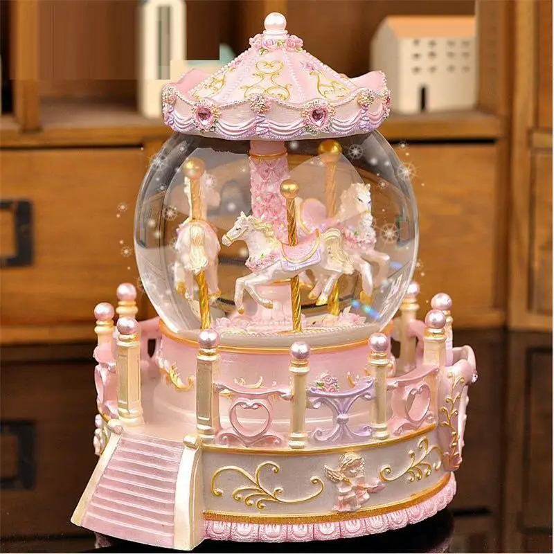 Подарок для девушки Carrossel Ballerina Muziekdoosje Spieluhr снежный шар Boite A Musique музыкальная