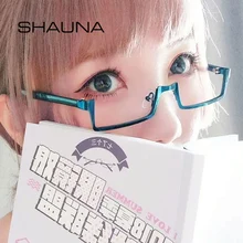 SHAUNA, милые Косплей очки из нержавеющей стали, оправа для женщин, маленькая Лолита, принцесса, уникальные мужские полупрямоугольные оптические очки