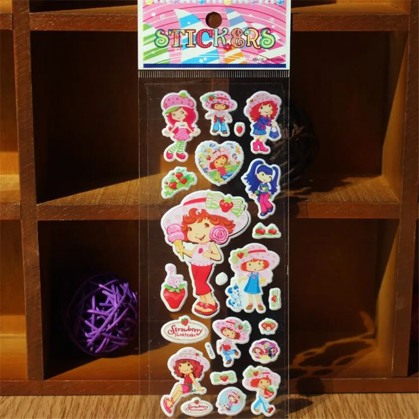 10 Pcs Exquisite Cartoon Bubble Stickers Baby Stickers Children Learn Cognitive Develop Intelligence Sticker Random Sent