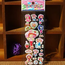 10 Pcs Exquisite Cartoon Bubble Stickers Baby Stickers Children Learn Cognitive Develop Intelligence Sticker Random Sent