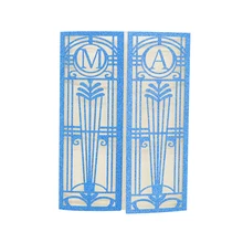 Пользовательские буквы лазерной резки ворота свадебные приглашения карты блеск