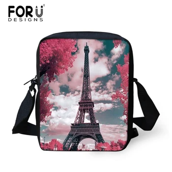 

FORUDESIGNS Eiffel Tower Casual Women's Satchel Famous Brand Shoulder Bag for Female Messenger Bag Fashion Mini Crossbody Bag