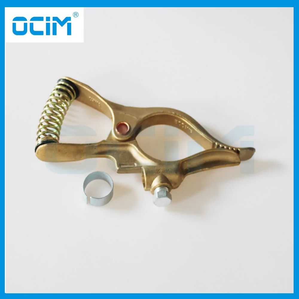 Brass American type earth clamp 2