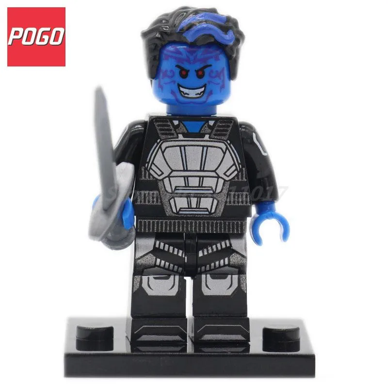 POGO Nightcrawler X Men Mini Block Super Hero Building Bricks Model Set Collection Single Sale Baby