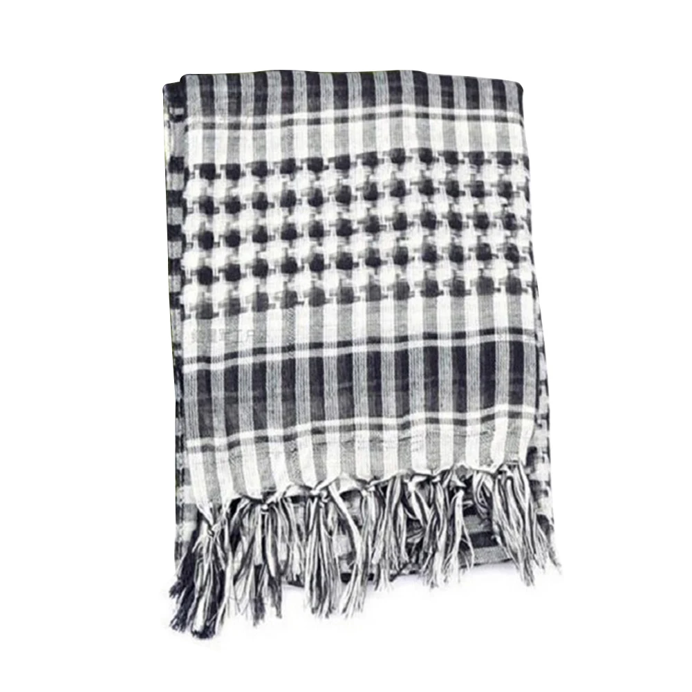 

Outdoor Cycling Muslim Travel Cover Wrap Neck Face Veil Camping Shawl Hiking Tassel Ends Scarf Men Women