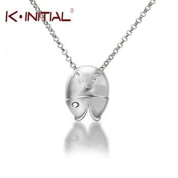 Kinitial 1Pcs Fashion Fish Pendant 925 Silver Collar Necklaces Animal Design Women Statement Jewelry Trendy Bib Female Necklace