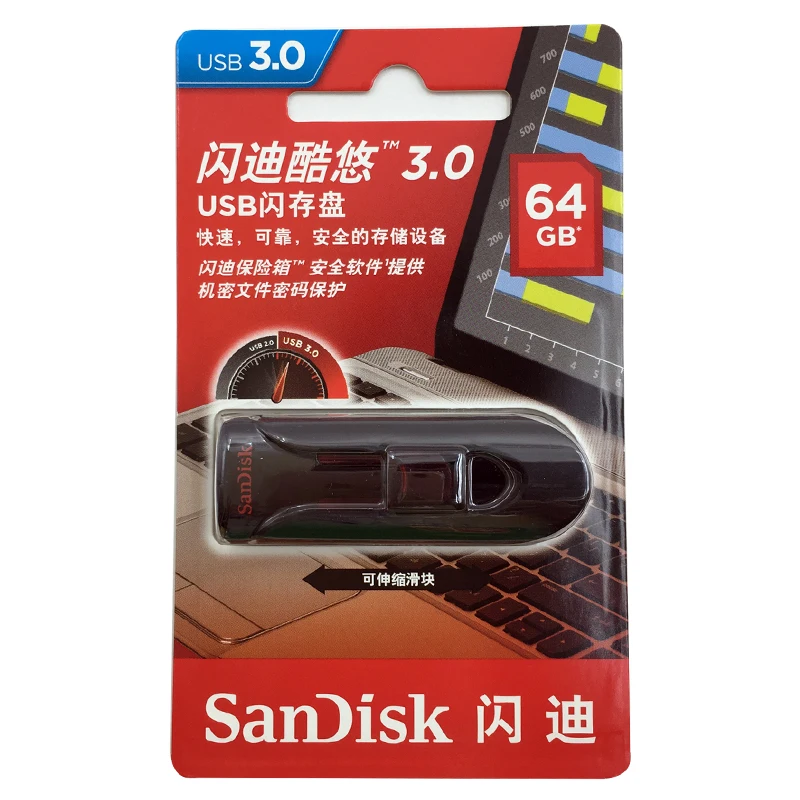 SanDisk флеш-накопитель USB 3,0, 128 ГБ, 64 ГБ, 32 ГБ, 16 ГБ, карта памяти, флешдиск, U диск, устройство хранения для ПК, CZ73, CZ48, CZ600