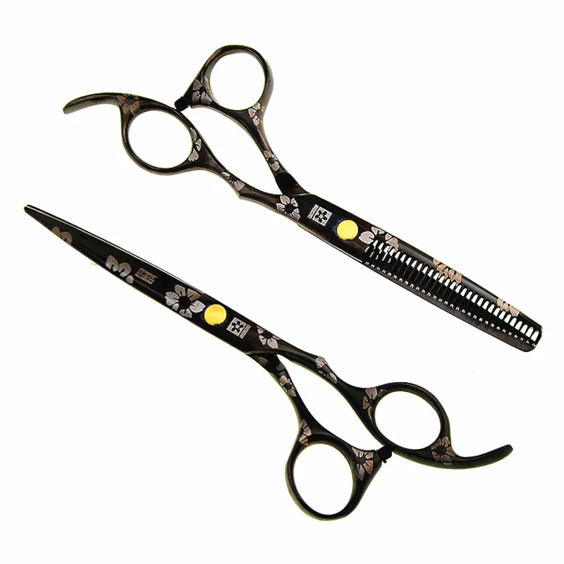 professional Japan 440c 5.5 6 inch Cherry hair scissors set haircut