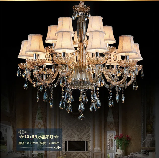 Crystal Chandelier Luxury Led Chandeliers Vintage Gold Crystal Chandelier Luxury Led Chandeliers Vintage Gold Modern Classic With Fabric Multi Tier