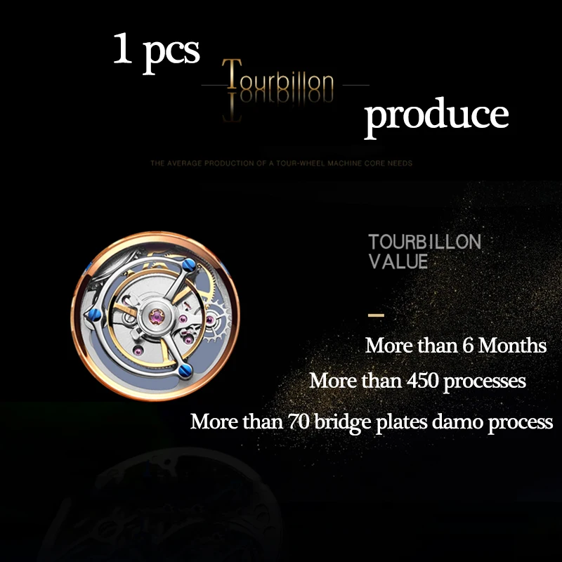 GUANQIN 2019 реальные турбийоны механические ручные мужские часы лучший бренд класса