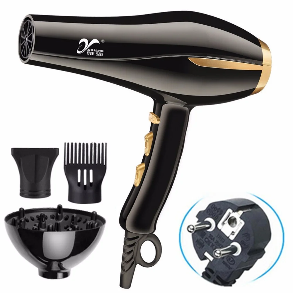 Anion 3000W 220V Hair Dryer Russian Stock Blue Light Ceramic Ionic Fast Styling Blow Dryer AC Motor Salon&Home Use Hair Drier yaqiang 3000w hair dryer blue light anion ceramic ionic fast styling blow dryer ac motor salon
